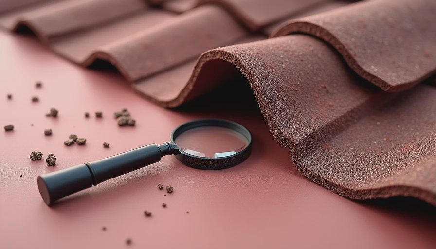 Visual context for granule loss in gutters